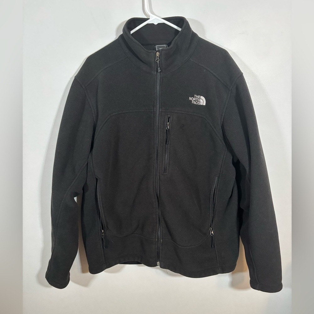 The North Face Men’s Full Zip Fleece Jacket Black XL Outdoor
